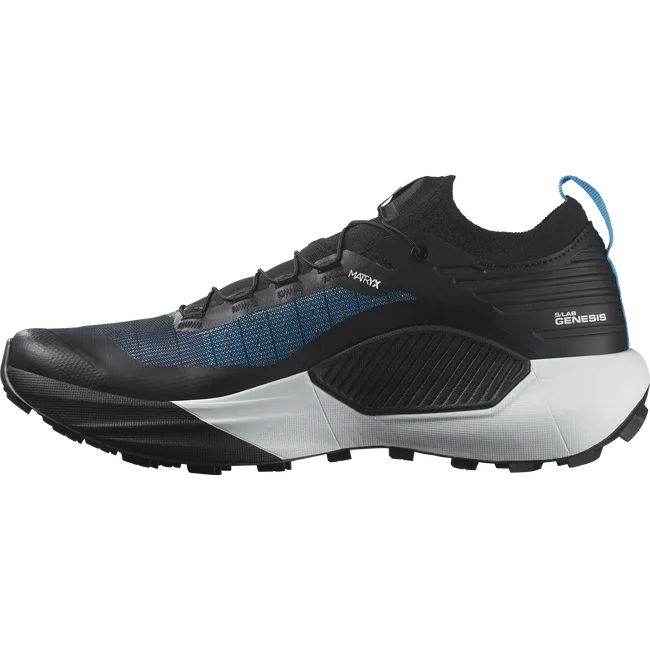 S/LAB GENESIS  Trailrunning-Schuhe Unisex Black/White/BLUEDANUBE
