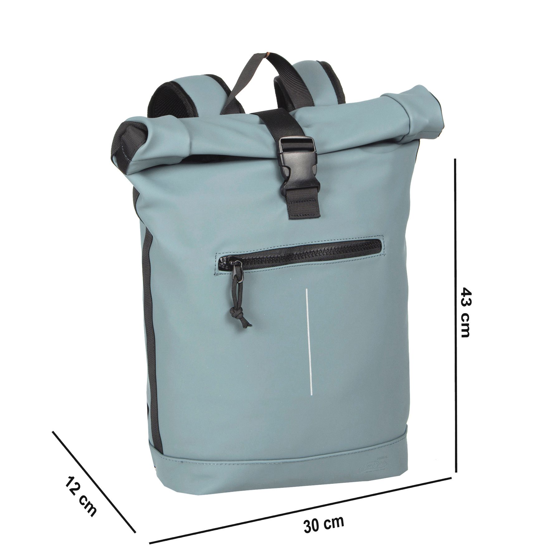 New Rebels Mart New York Rolltop Backpack Soft Blue