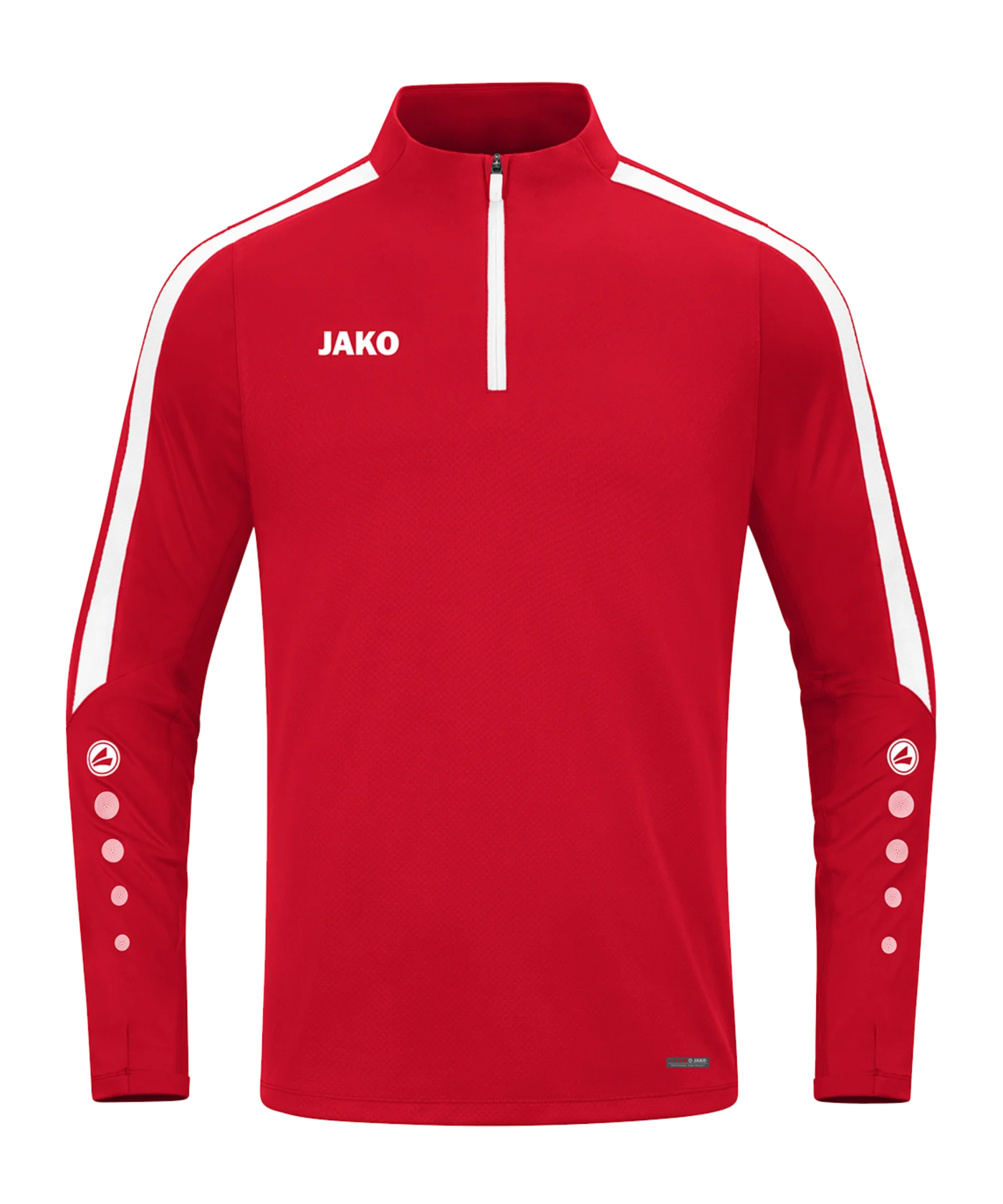 JAKO Power Sweatshirt Rot Weiss F100