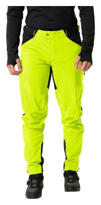 Pantalon Vaude Qimsa Softshell II Jaune Fluo