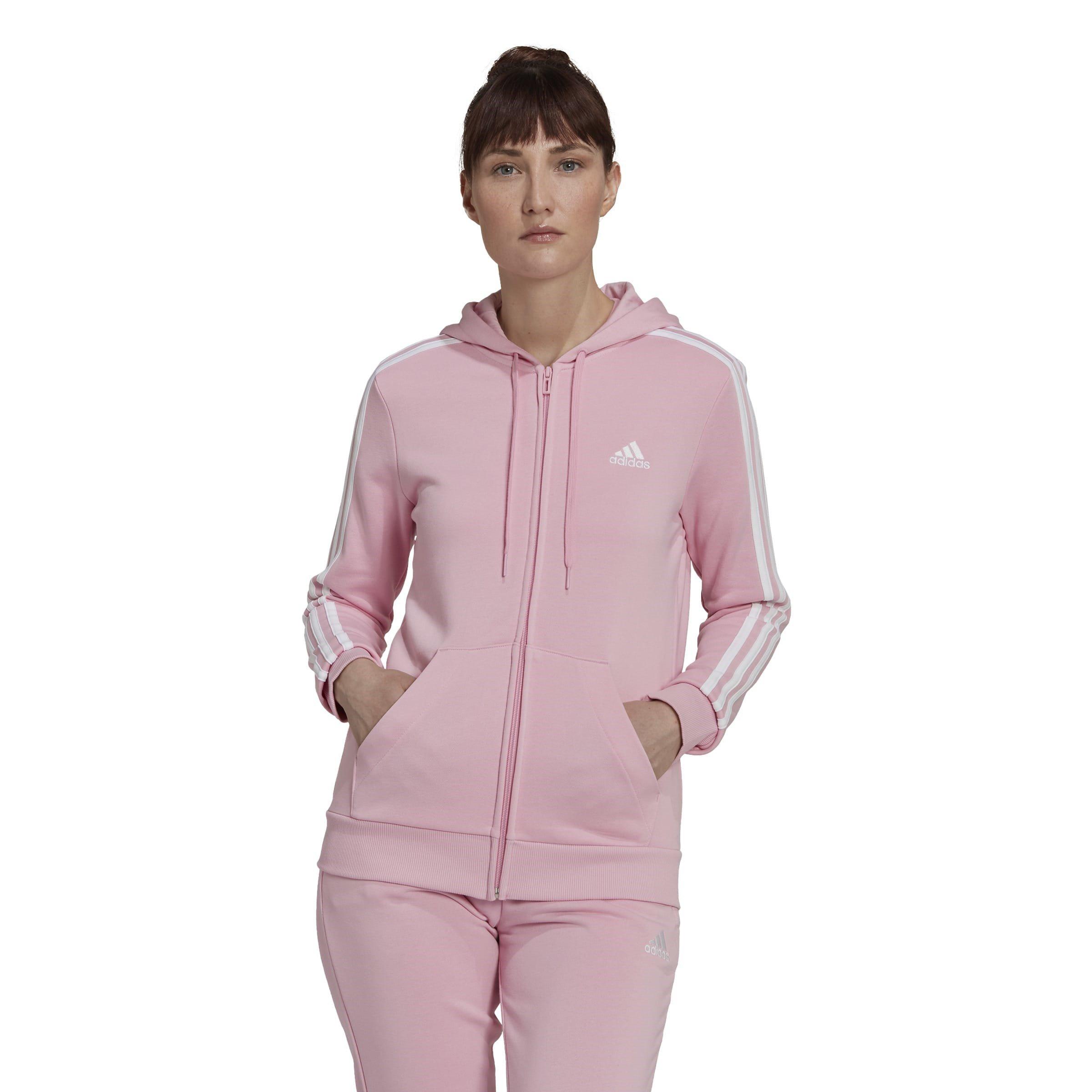 adidas adidas Essentials French Terry 3-Stripes Full-Zip Hoodie Hoody Womens