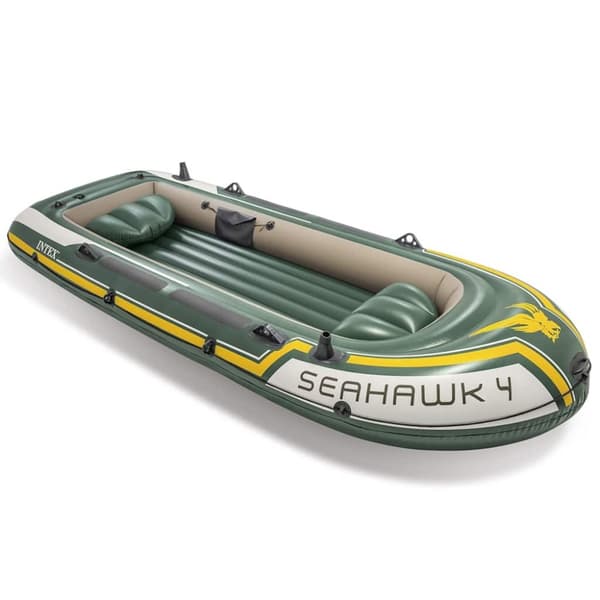 INTEX Seahawk 4 Oppblåsbar båt med årer og pumpe 68351NP