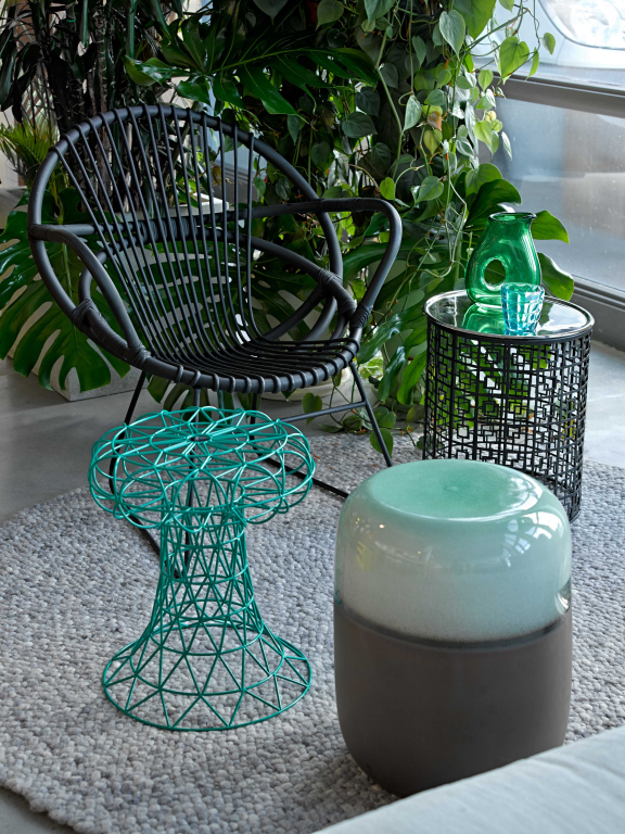 POLSPOTTEN Jug With Hole karaf 0,85L moss green