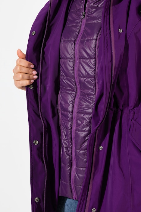 HYPRAR Performance-Parka, Stehkragen, Kapuze, recycelt