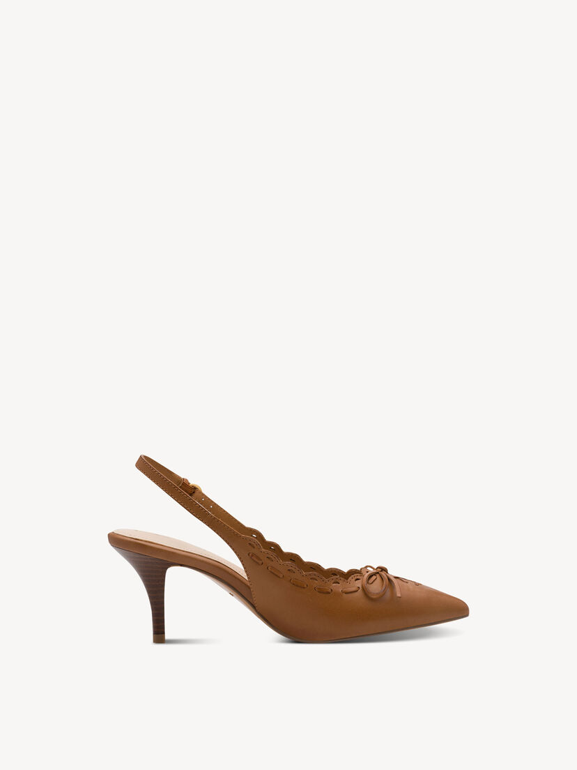 Leren Slingpumps - bruin