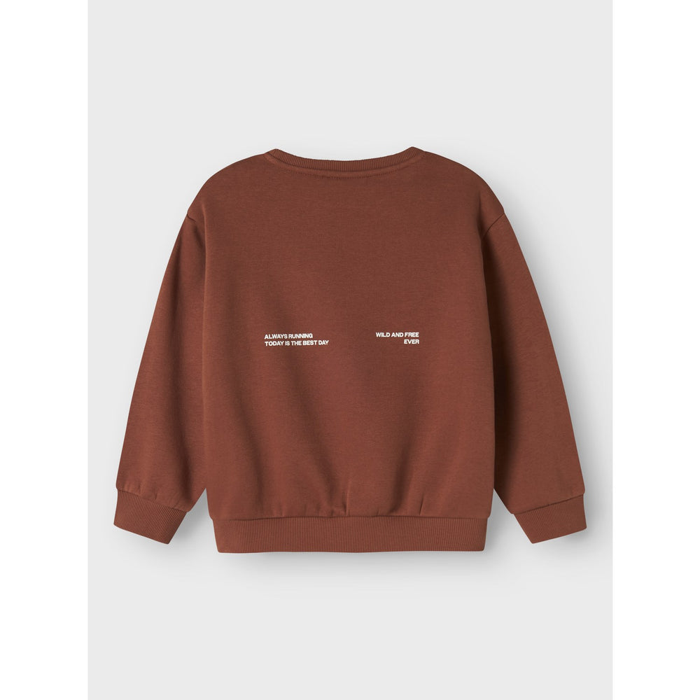 Køb Name It Carob Brown Nmmokian Ls Rlx Swe Bru Bf