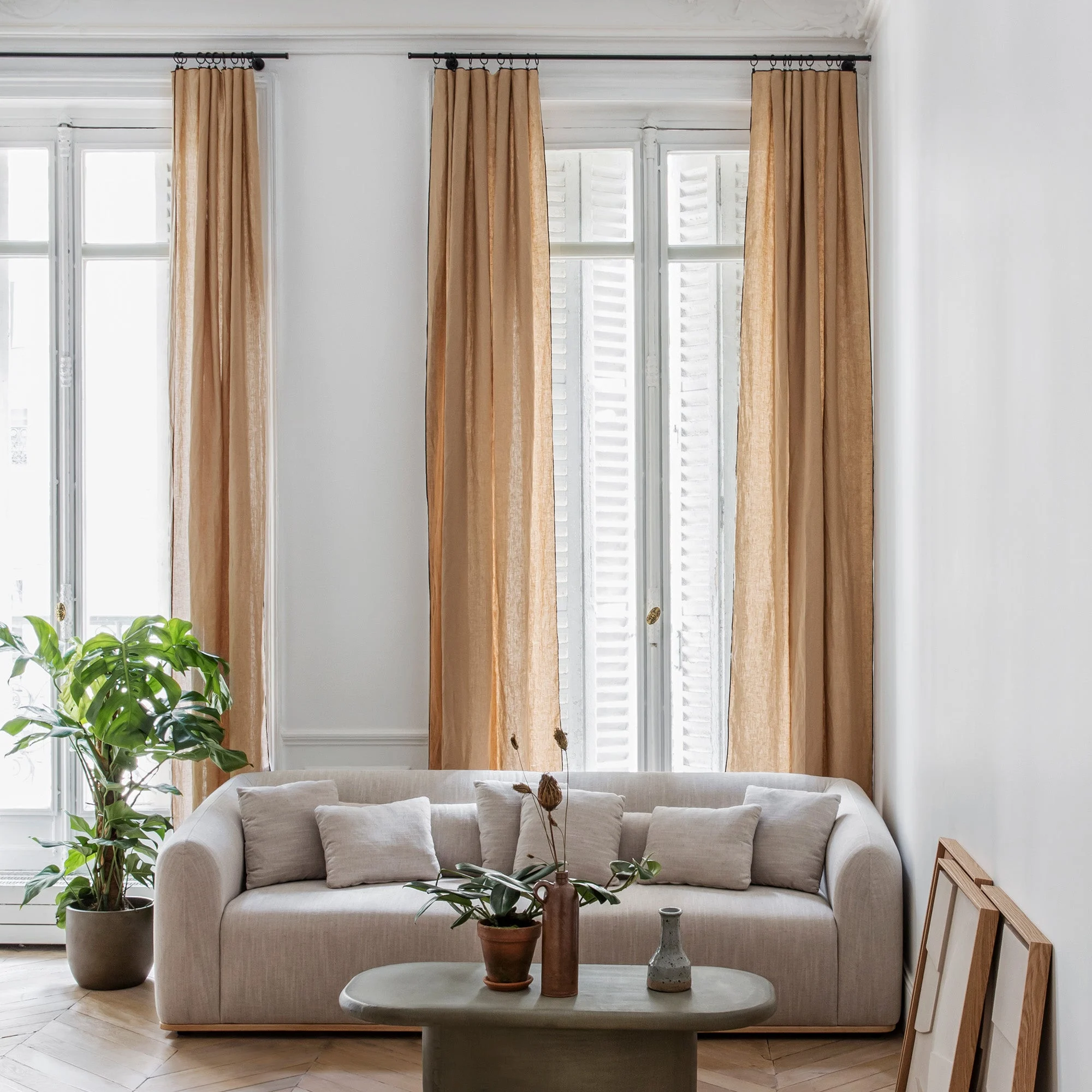 CARLINA - Rideau panneau | Beige