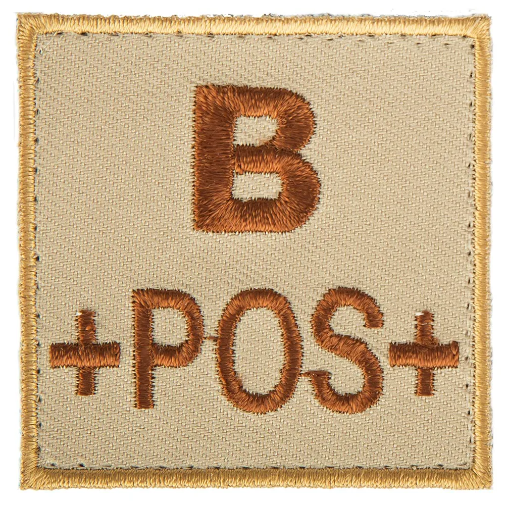 A10 Equipment -  A10 Equipment Blutgruppenpatch Blutgruppe B positiv sand