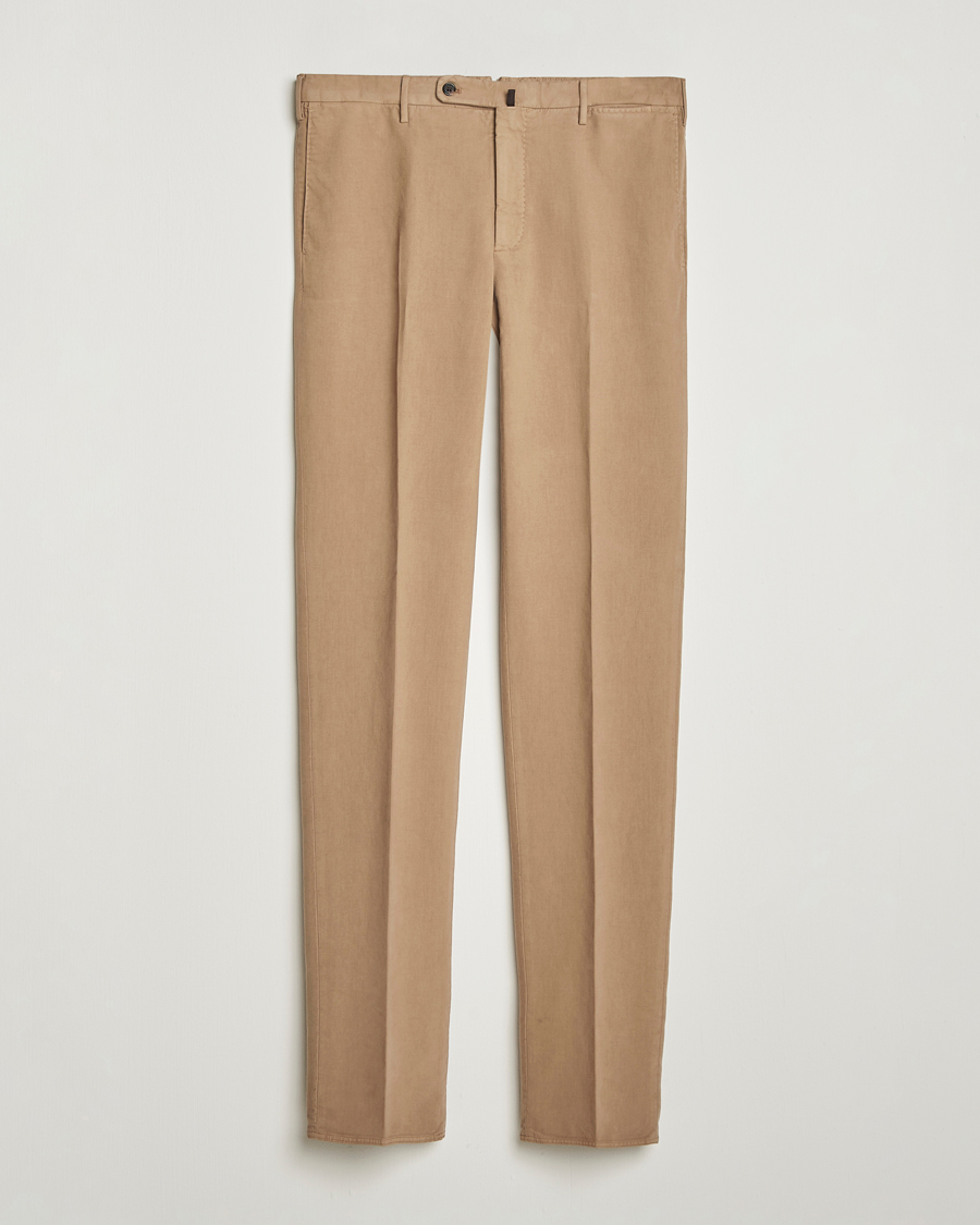 Incotex Regular Fit Cotton Stretch Chinos Beige