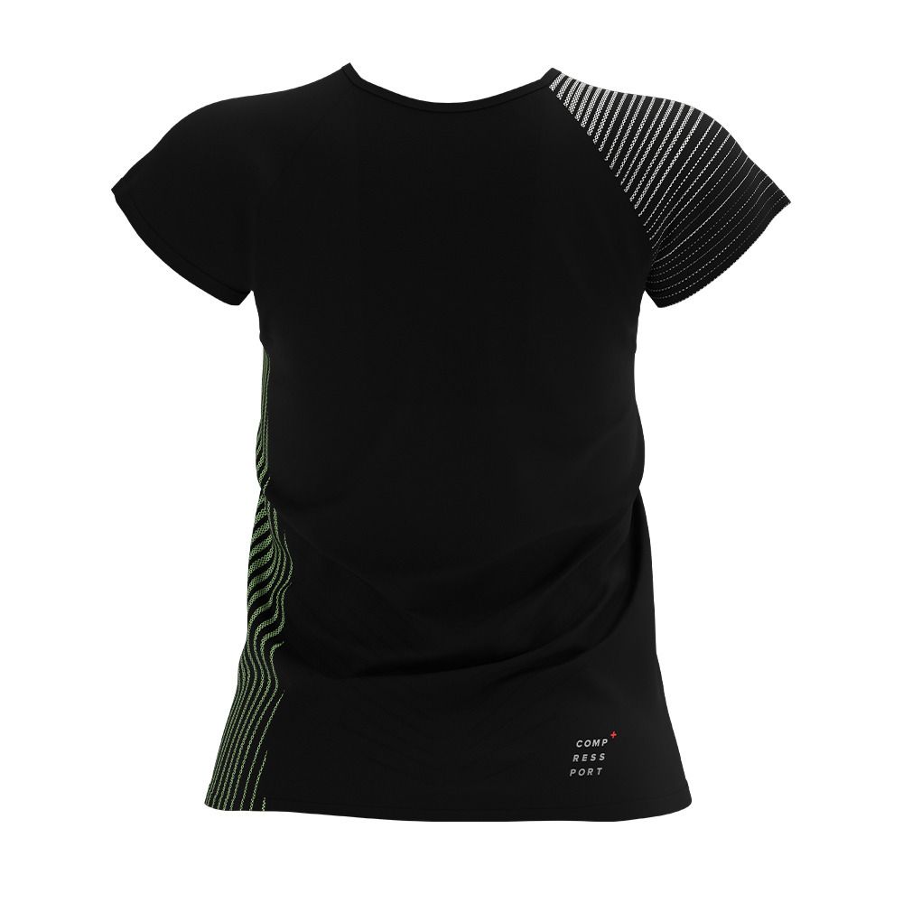 Compressport PERFORMANCE - Maillot Femme black/paradise green
