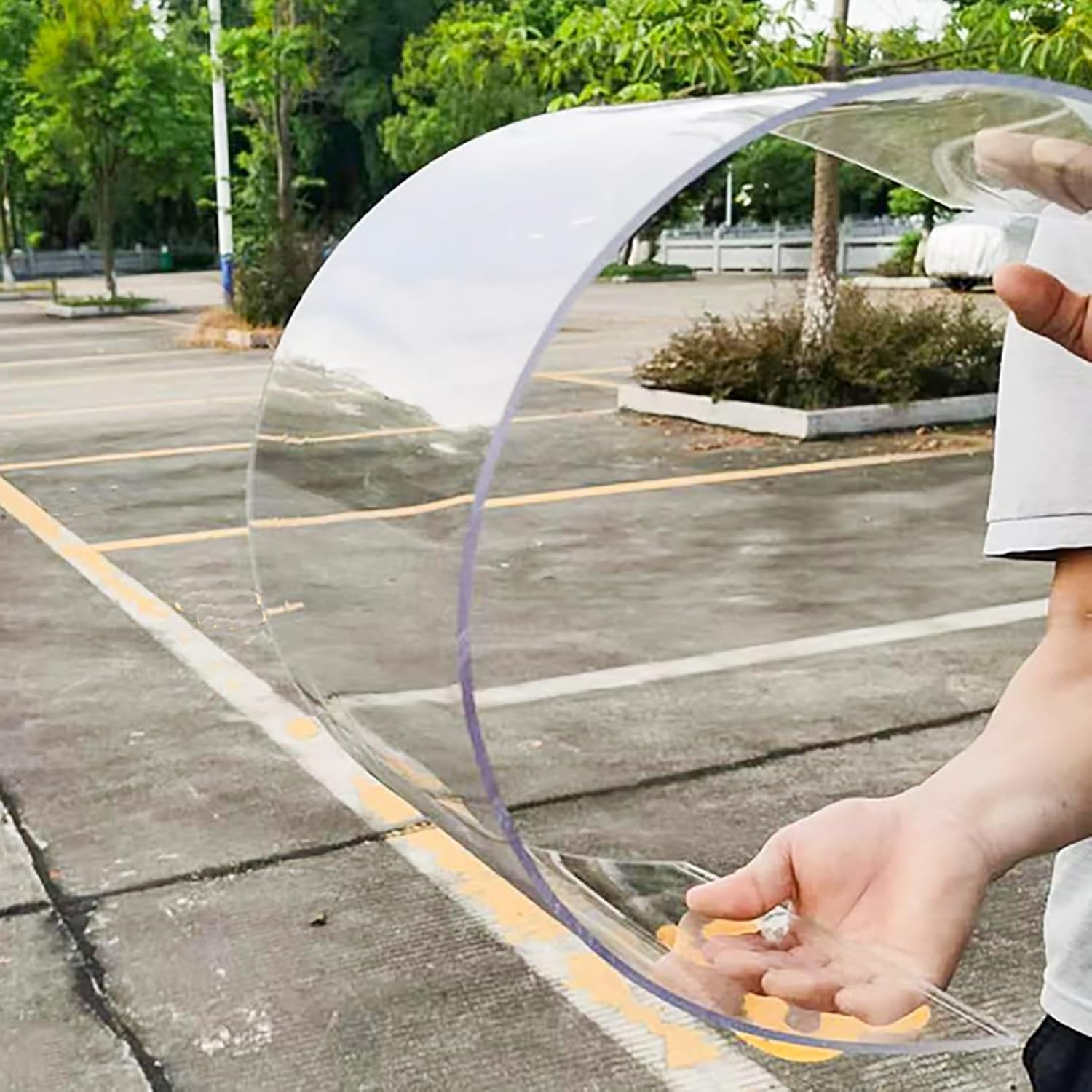 Strapazierfähige 1 mm dicke, transparente Polycarbonat-Dachplatten für den Außenbereich, Vordächer, Gewächshäuser und Schuppen, 1,82 x 2 m, wetterfeste Acrylplatten