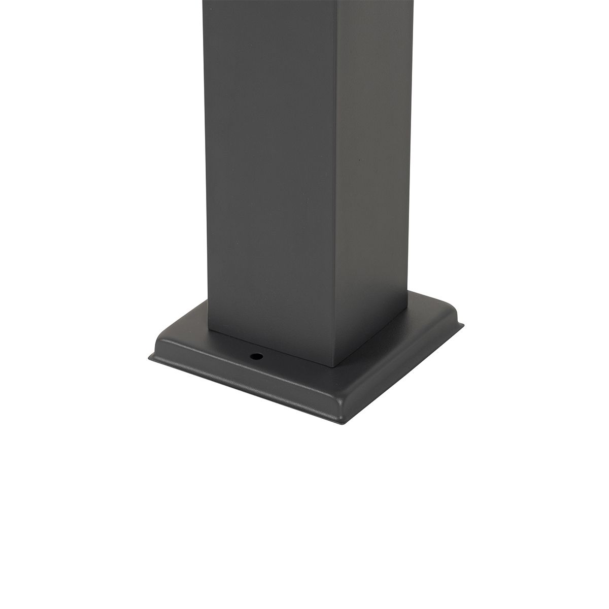 Smart buitenlamp paal donkergrijs met smoke 45 cm incl. Wifi P45 - Malios