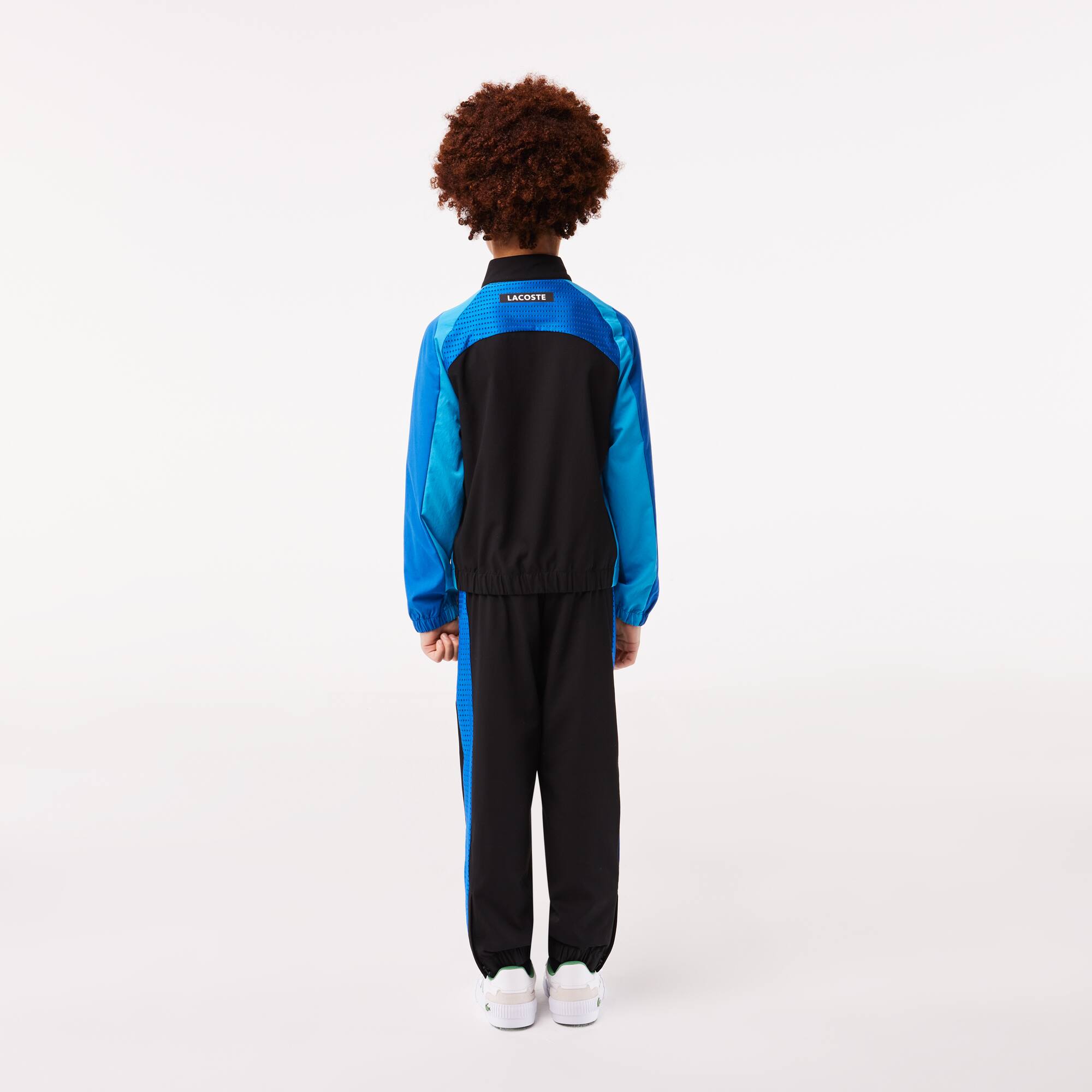 Jungen LACOSTE TENNIS Jogger Set mit Colorblock Trainingsanzüge - Schwarz - Lacoste - Jungen