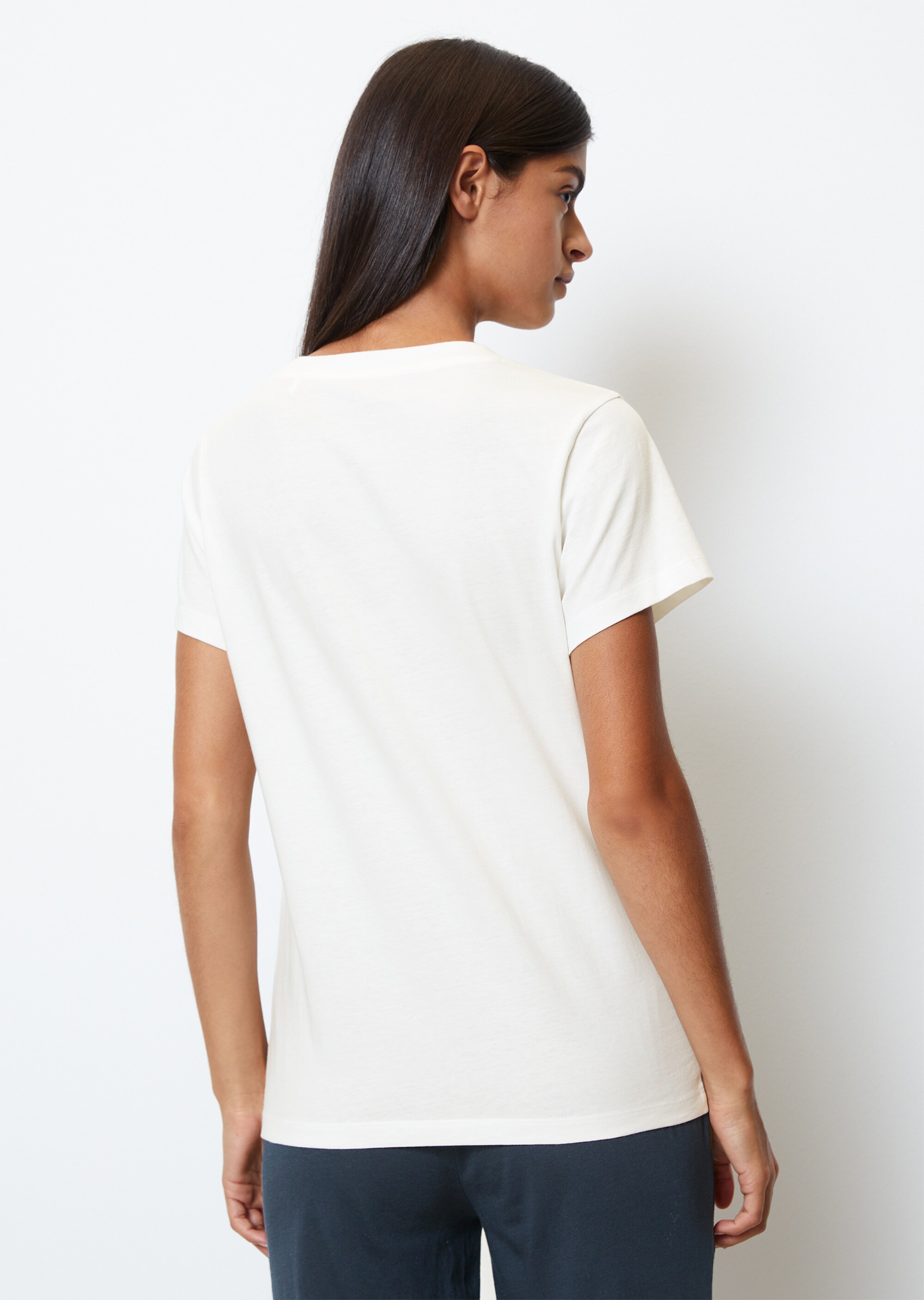 Kurzarm-Lounge-Shirt aus Bio-Baumwoll-Jersey