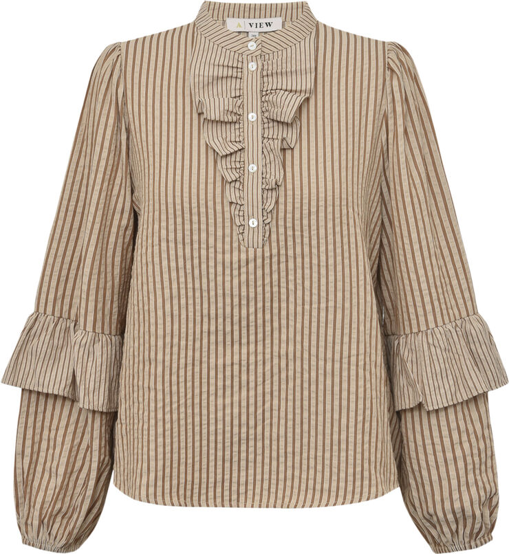 A-VIEW Karin blouse Brown/white