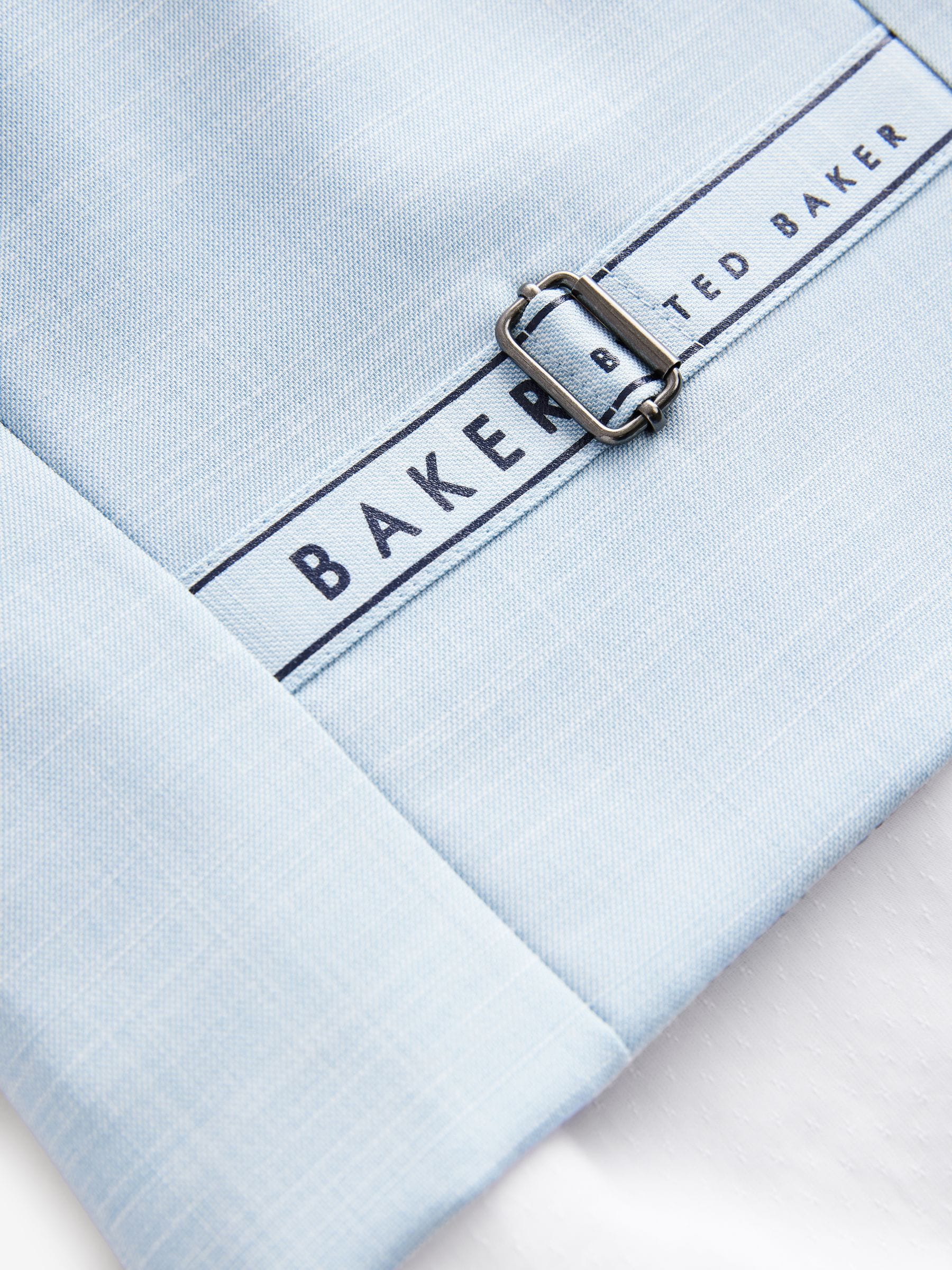Baker by Ted Baker blauwe set van overhemd, gilet en short