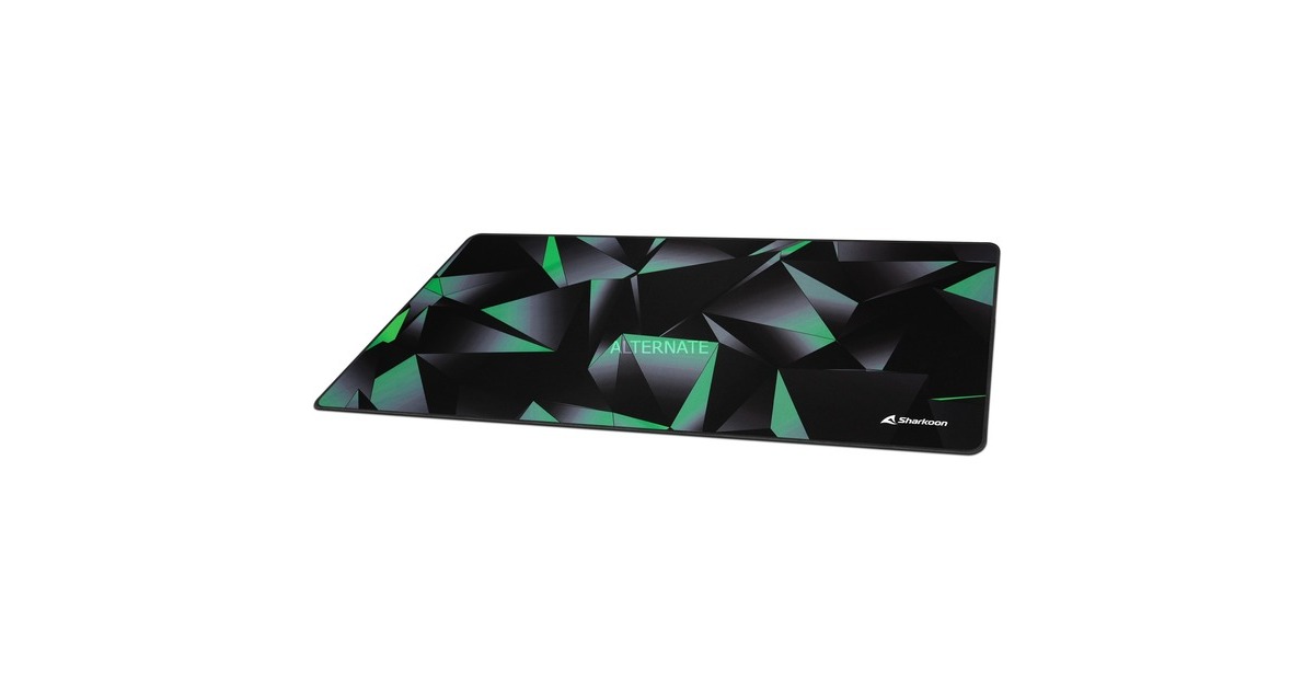 SharkoonSKILLER SGP30 XXL Stealth gaming muismat  (Zwart/lichtgroen)