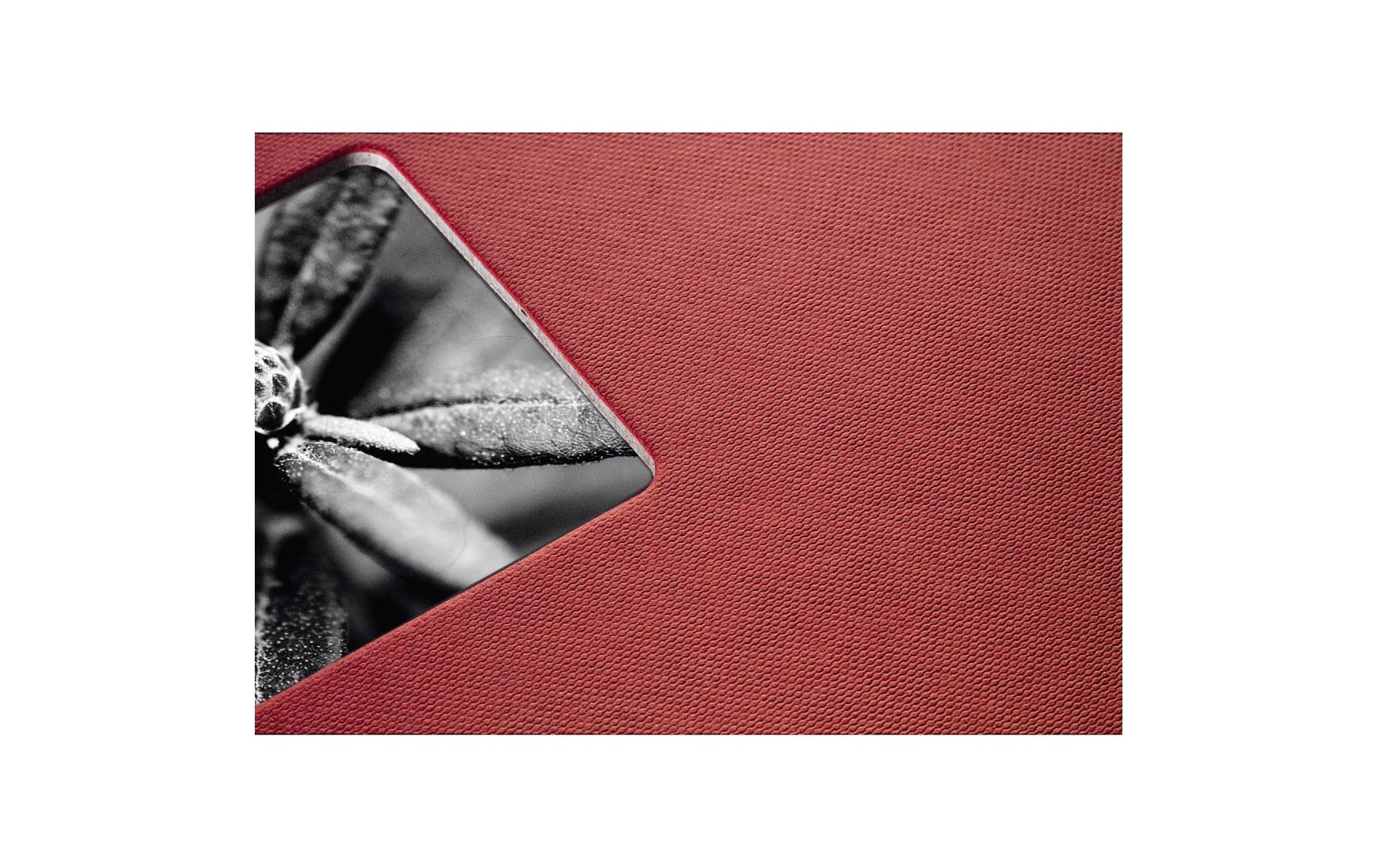 Fotoalbum Fine Art 36 x 32 cm Bordeaux, 50 schwarze SeitenPlatzsparendes Album