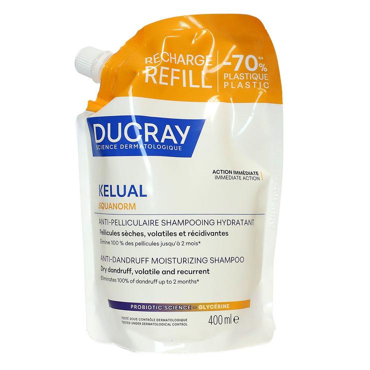 Recharge Kelual Squanorm shampoing hydratant anti-pelliculaire 400ml