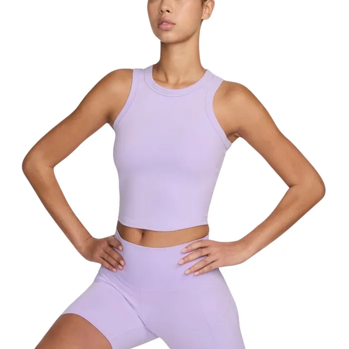 Nike One Fitted Dri-FIT Cropped Tanktop Dames