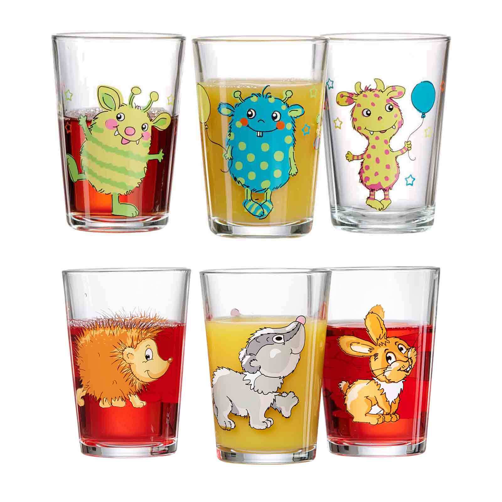 Ritzenhoff & Breker Kindergläser Monsterchen Waldtiere 205 ml 6er Set