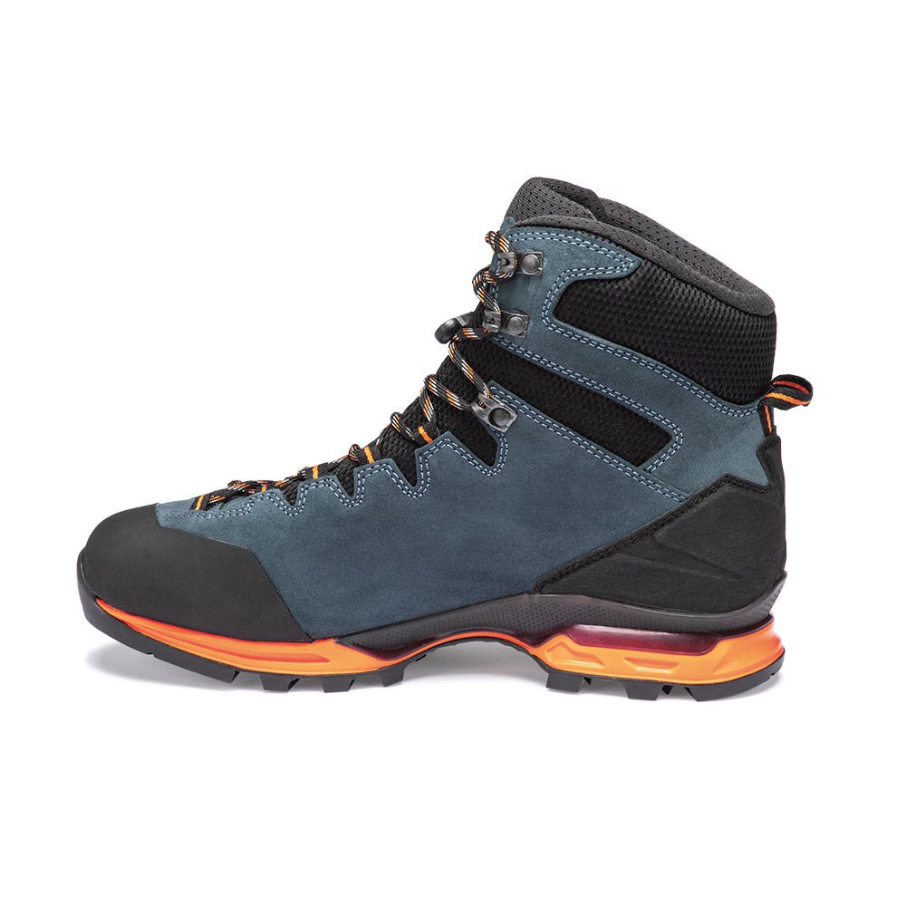 Hanwag MAKRA TREK GTX - Chaussures randonné Homme steel/orange