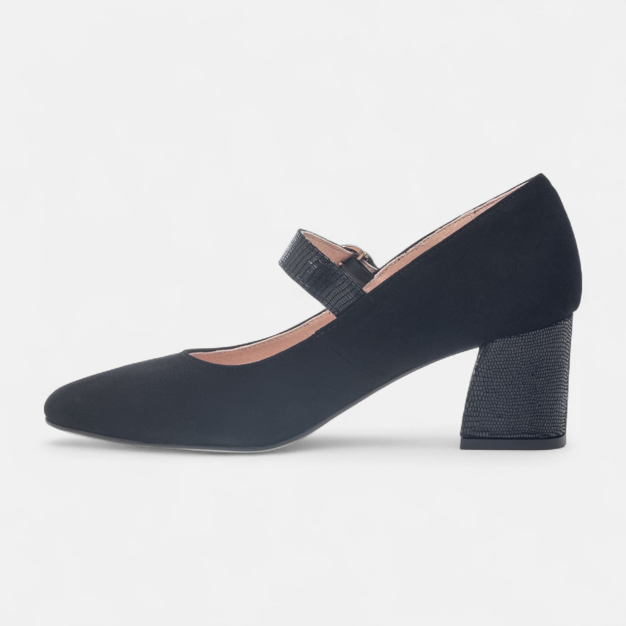 Escarpins à talon Femme en cuir noir