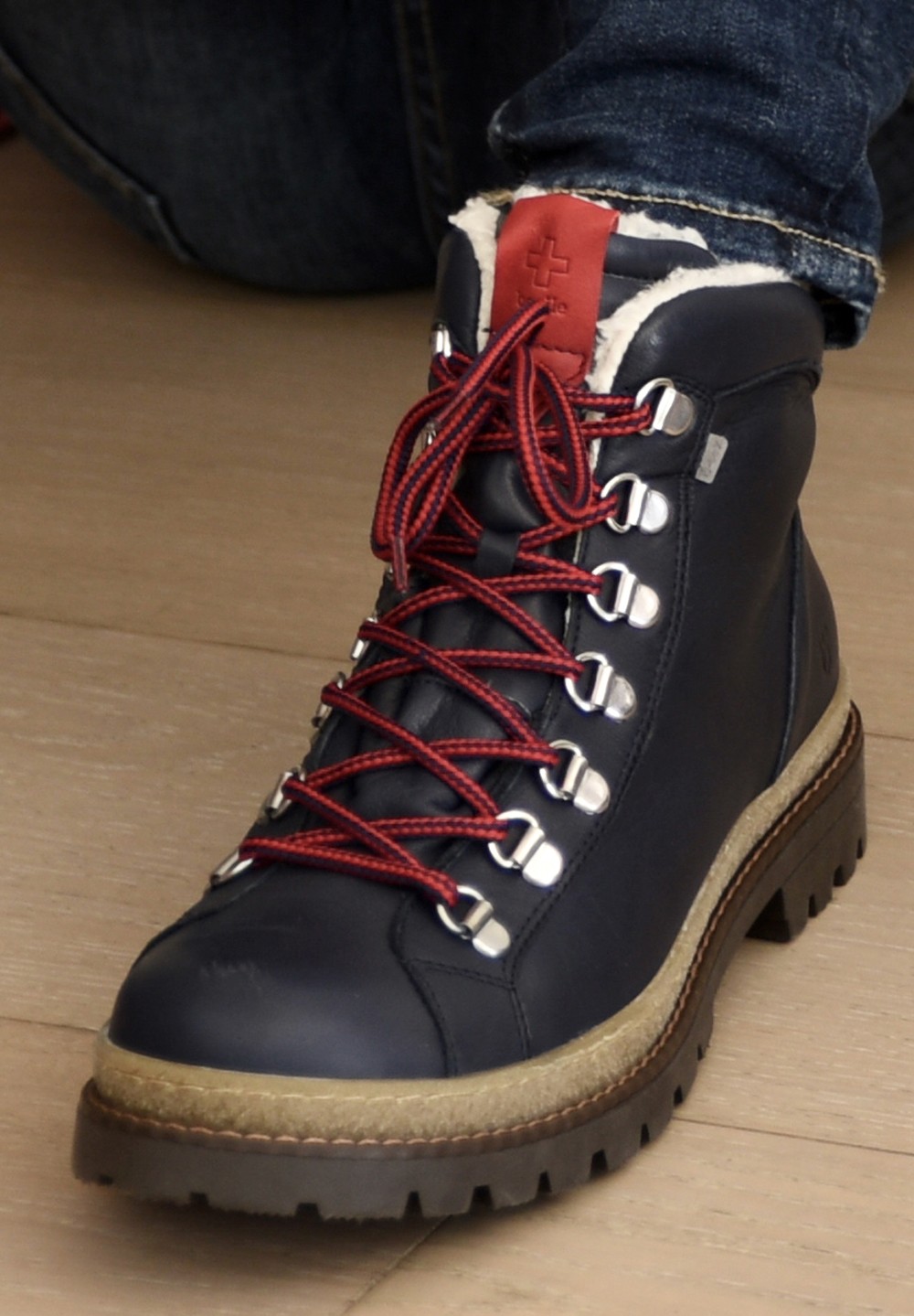 Alps sport TEX Wollfutter Junior Schwarz