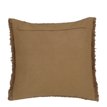Kussen streep licht bruin 45 x 45 cm