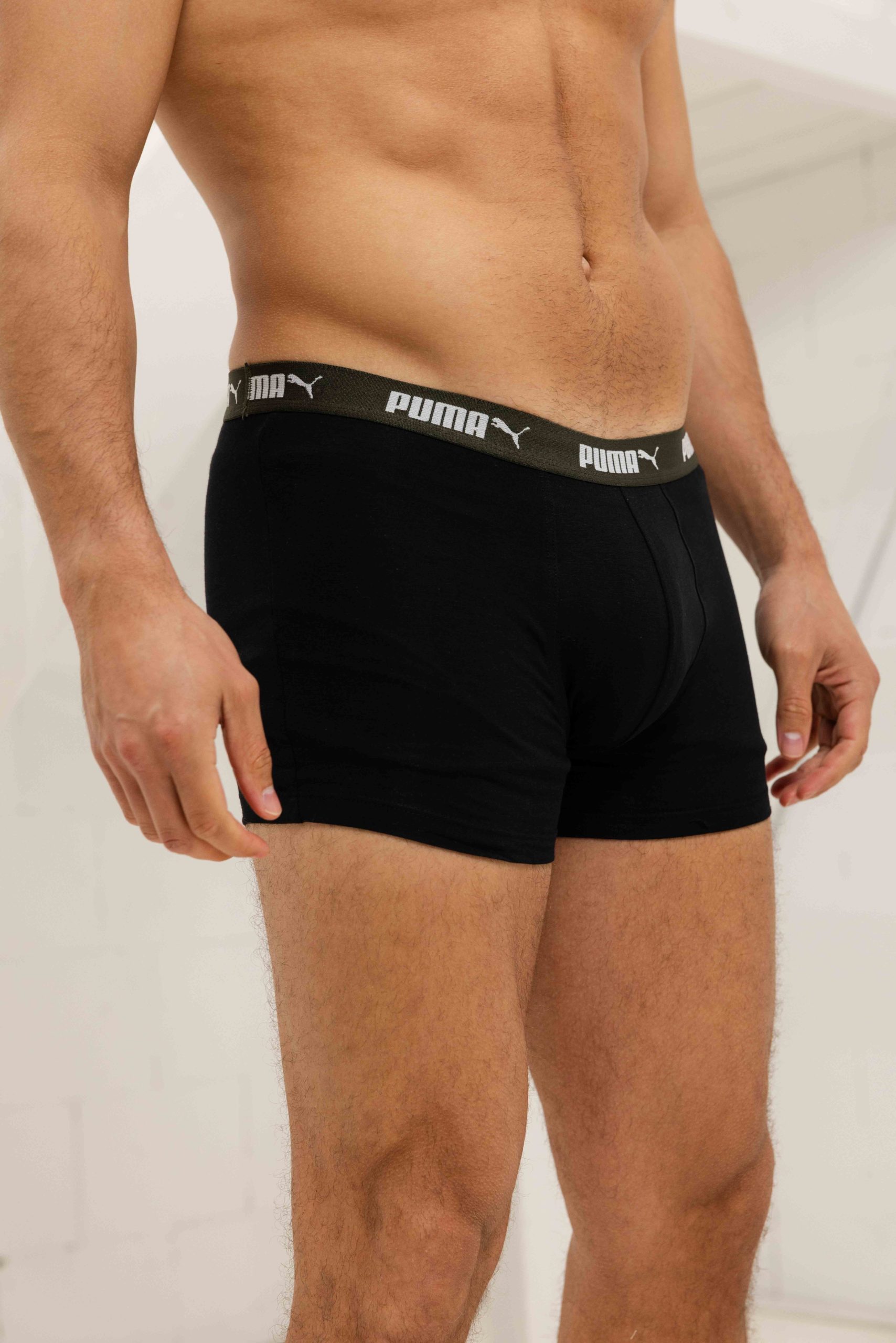 Puma Promo Boxershort Heren 12-Pack Groen Combi