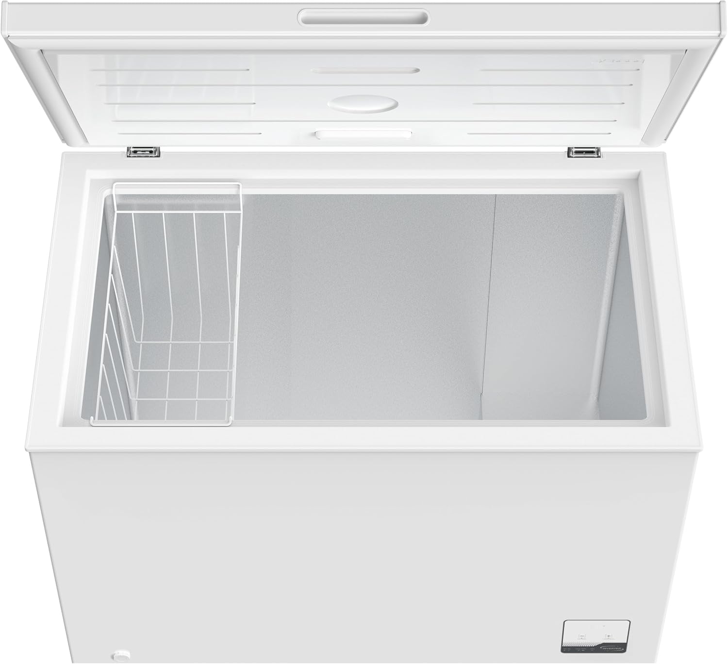GT200SC Gefriertruhe 200 L – Weiß – 82,5 x 98 x 56 cm – Energieklasse C – Schnellgefrieren – 41 dB – 128 kWh/Jahr – Dual-Modus/Kühlen und Gefrieren – Freistehend