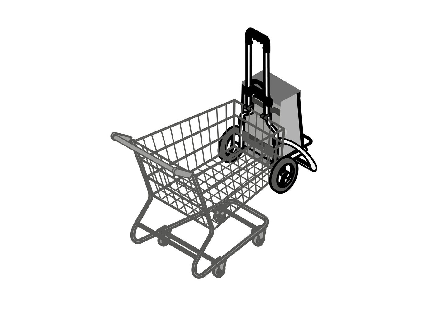 Leichter und leiser Einkaufsroller Royal Shopper