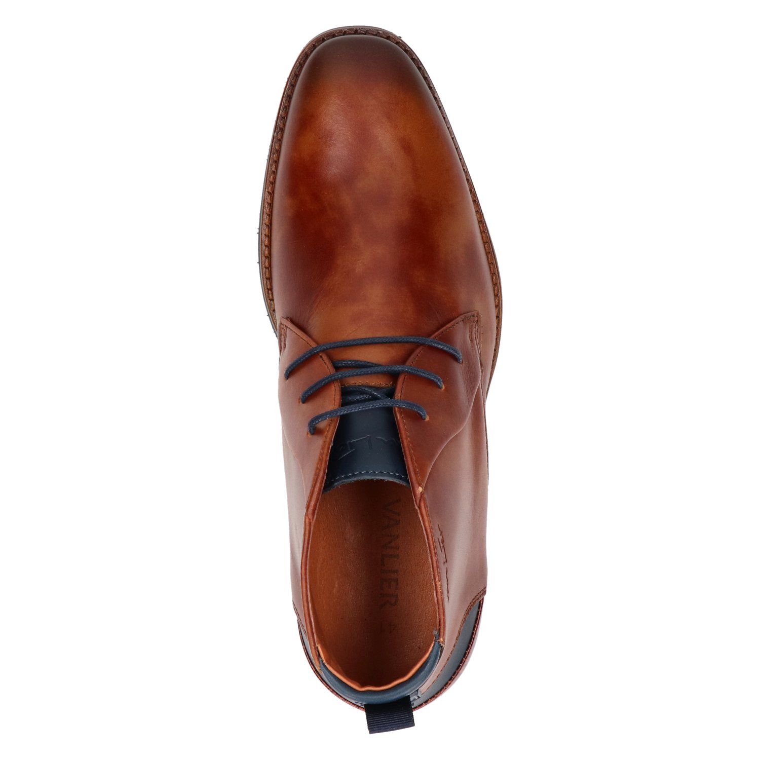 Van Lier Amalfi heren nette schoen Van Lier Cognac