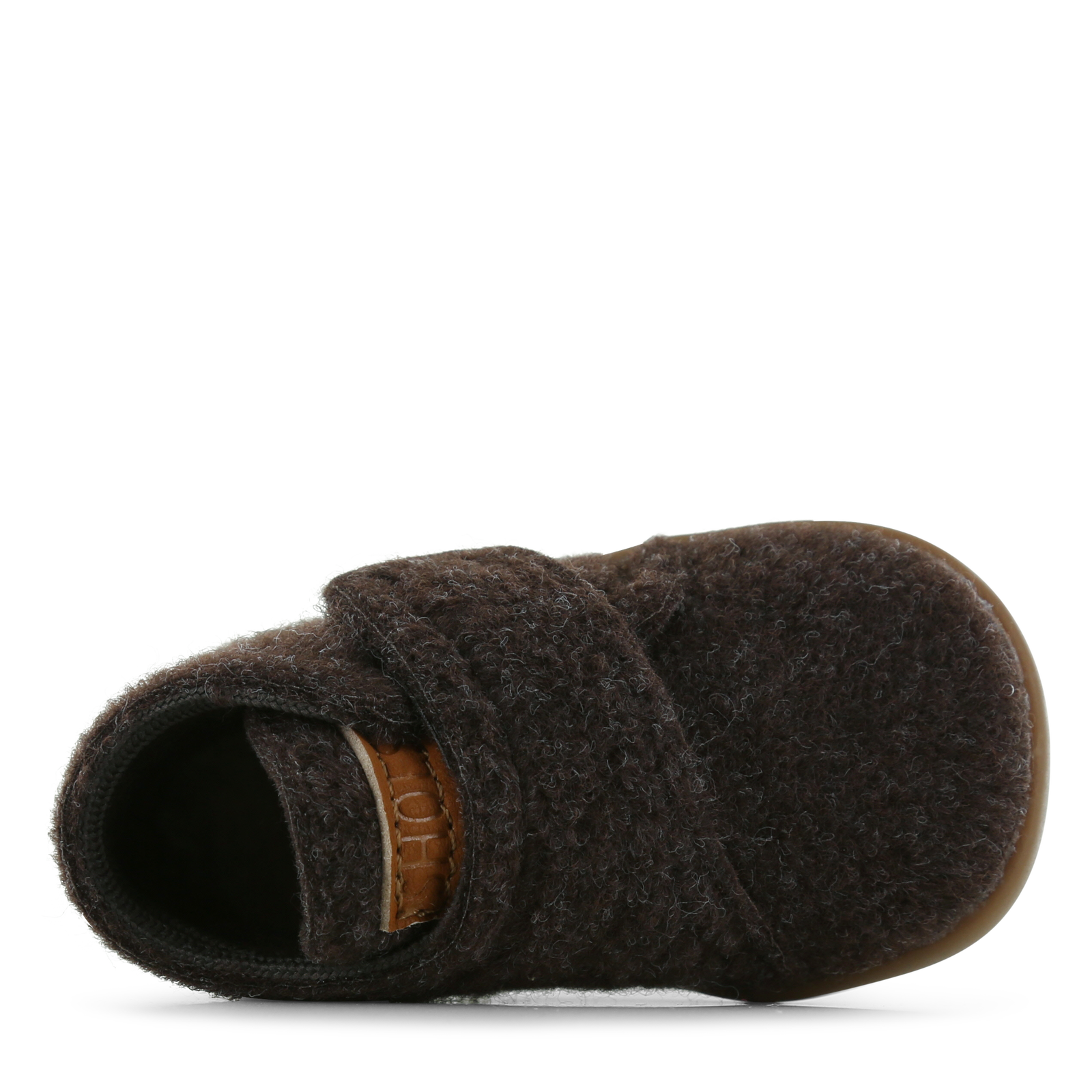 Shoesme dunkelbrauner Filzpantoffel