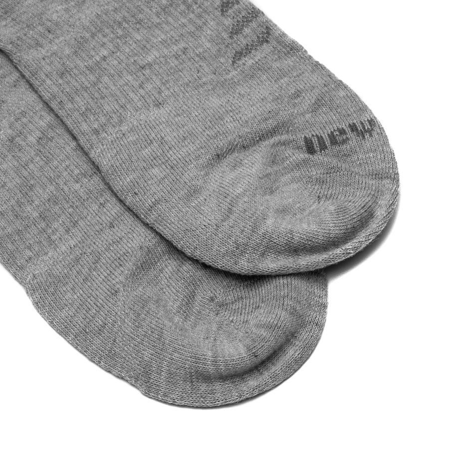 New Balance Chaussettes Flat Knit No-Show Pack de 3 - Gris