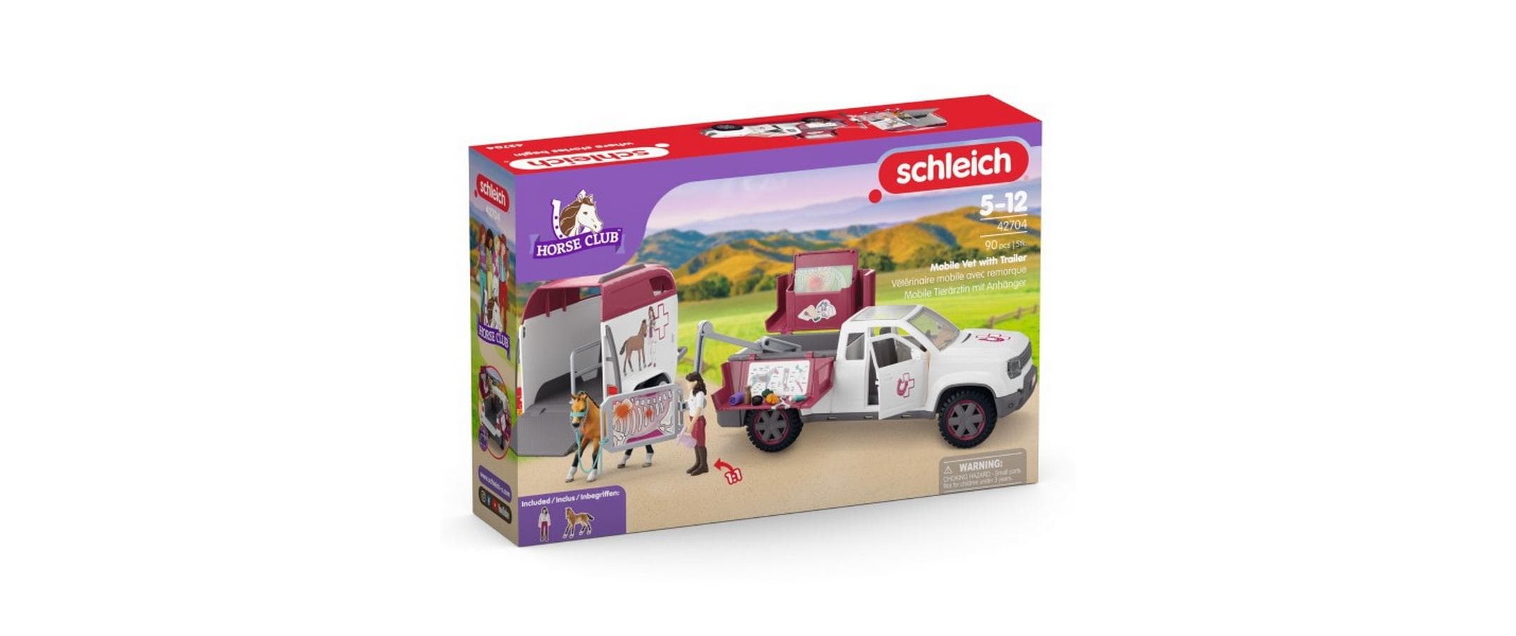 Spielfigurenset Horse Club Mobile Tierärztin mit AnhängerPlayset Tierärztin mit mobilem Anhänger