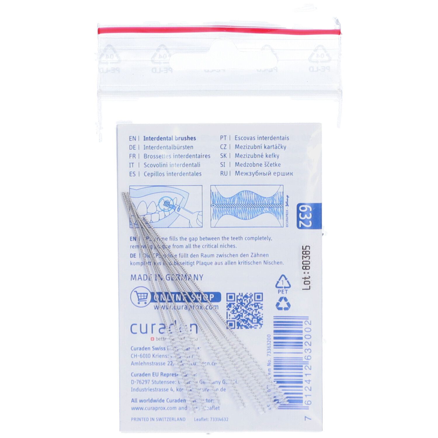 Curaprox® Interdentalbürsten LS 632 1,3 - 3,2 mm