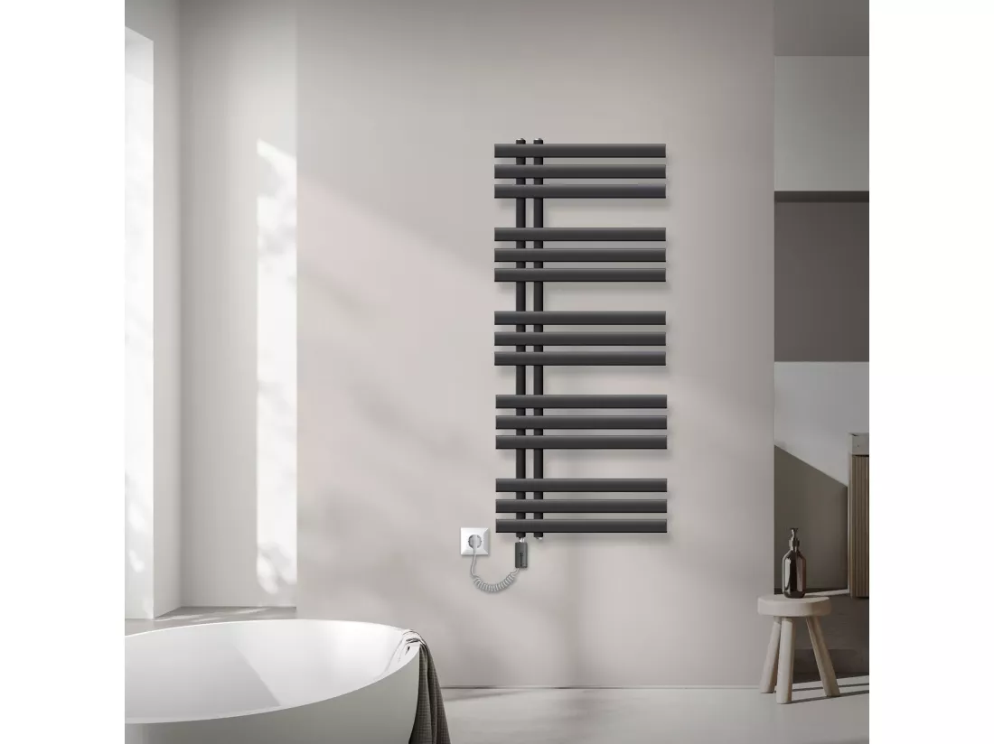 Iron EM Radiator Radiateur sèche-serviettes Radiateur de salle de bain anthracit
