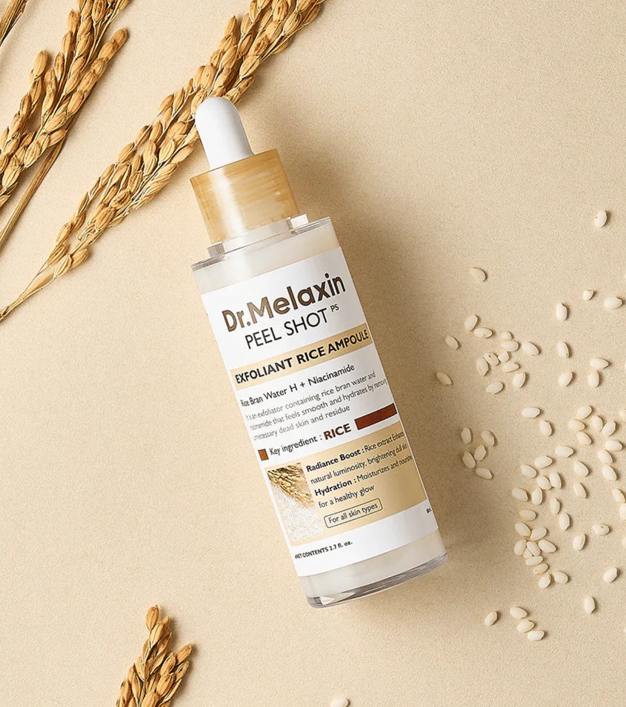 Dr.Melaxin - *Peel Shot* - Ampola Facial Exfoliant Rice