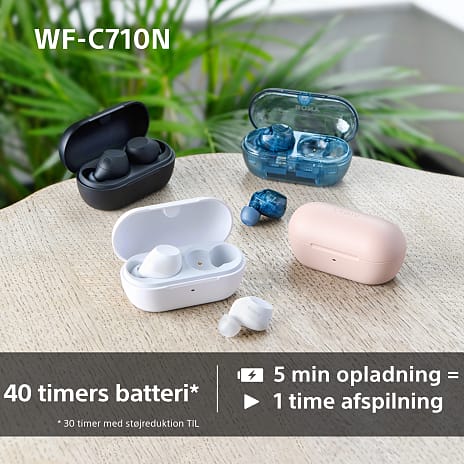 Sony WF-C710N trådløse in-ear høretelefoner - Glass Blue