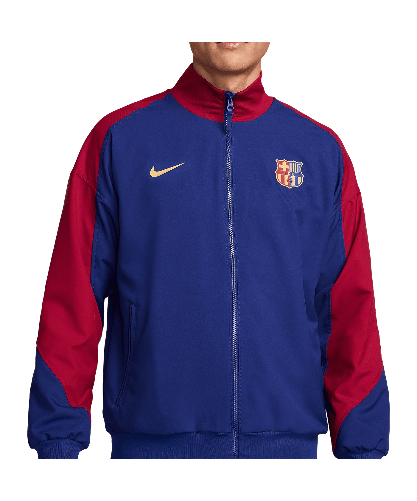 Nike FC Barcelona Anthem Jacke Blau F455