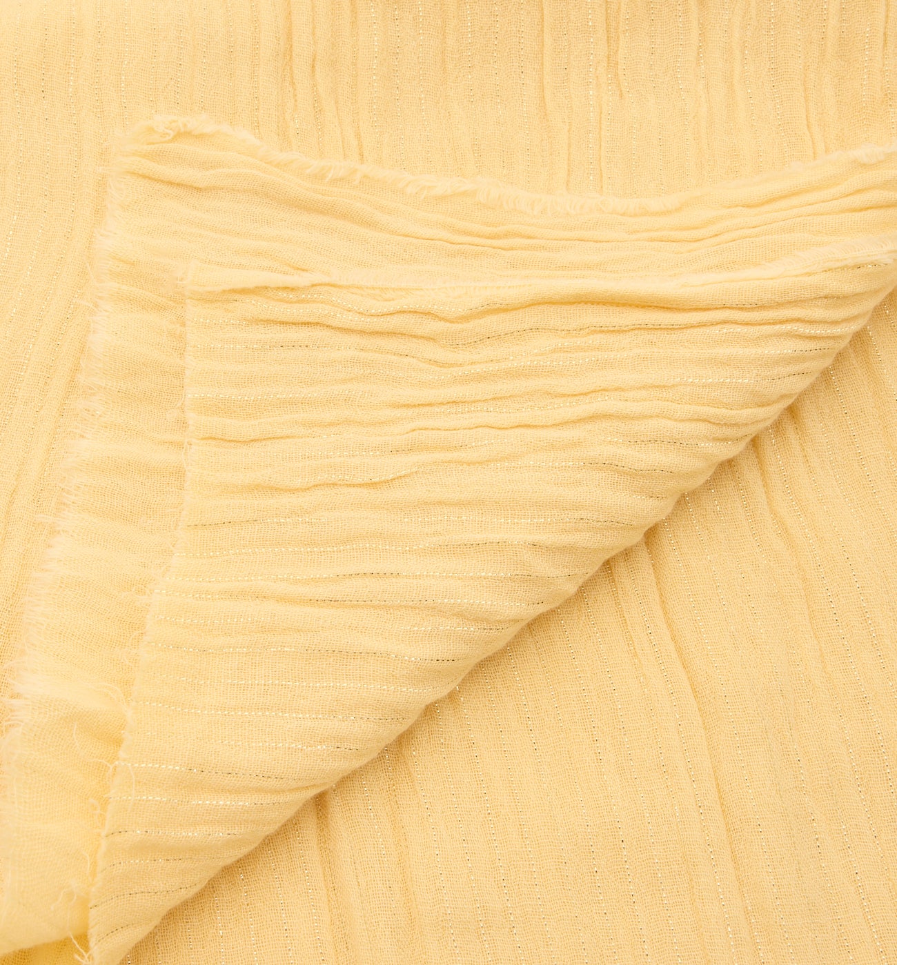 Coupon de 3 m gaze de coton - Jaune