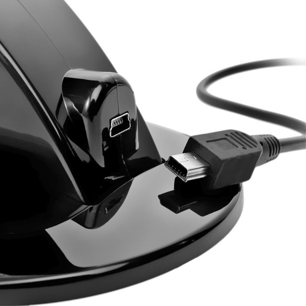 Sony PlayStation 4 Controller Dual Ladestation Docking Halter mit LED Ladeanzeige - Schwarz