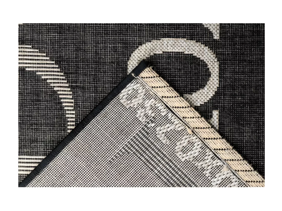 Tapis 150x80cm, design F115A coloris graphite - Confort et élégance pour votre intérieur
