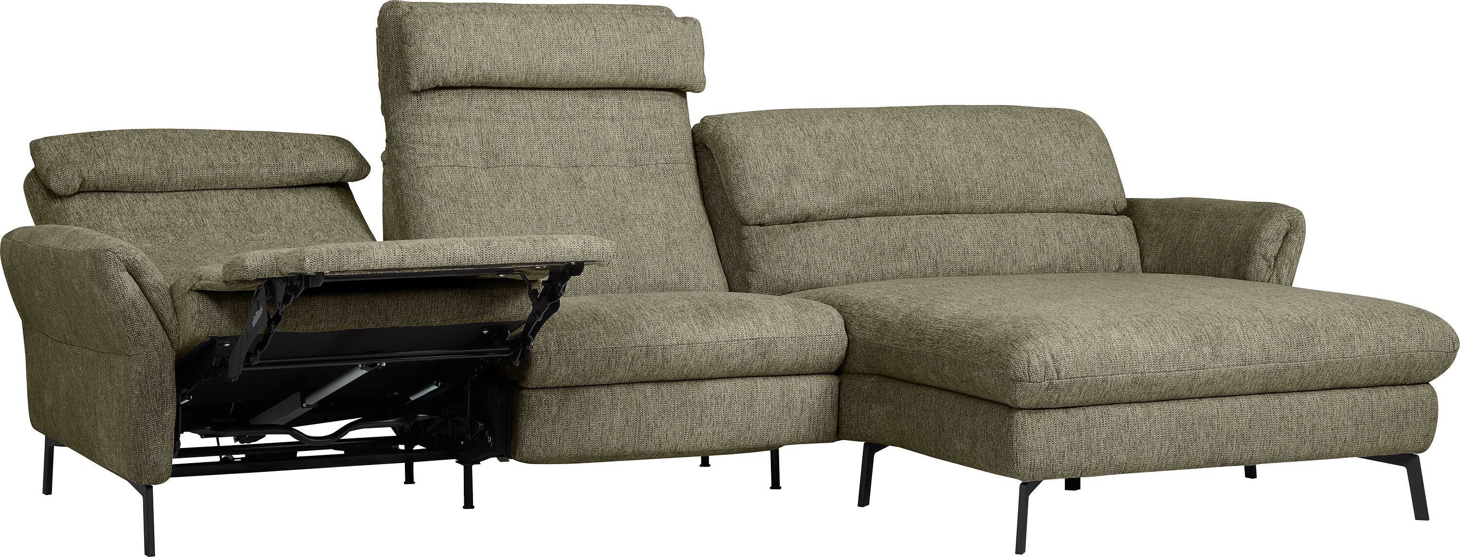 SEBO Ecksofa - Olive / B: 284.0 cm x T: 161.0 cm x H: 84.0 cm