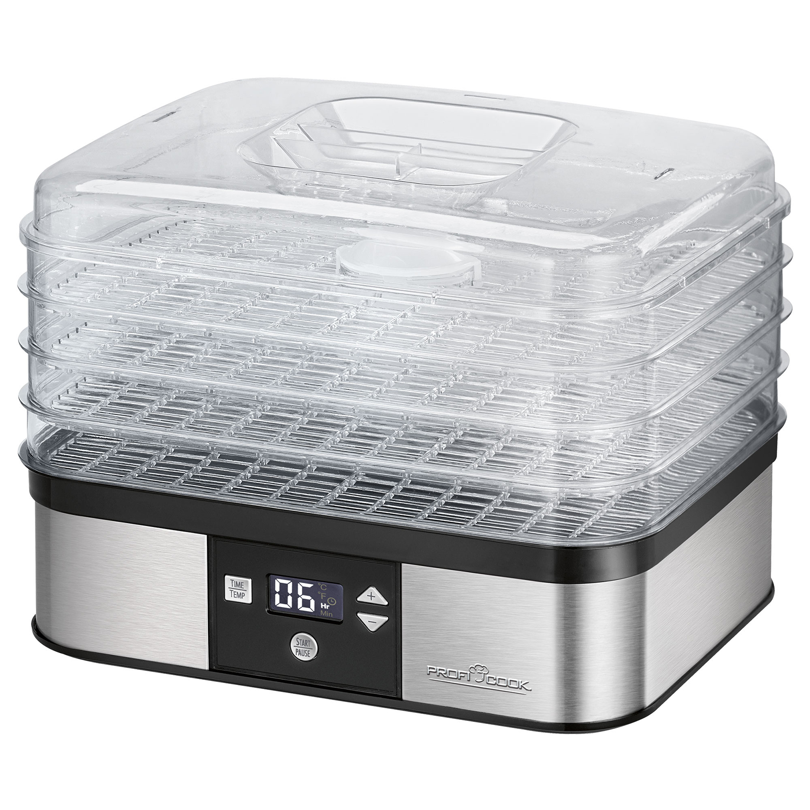 PROFICOOK Dörr-Automat - Edelstahl-schwarz - 350 Watt