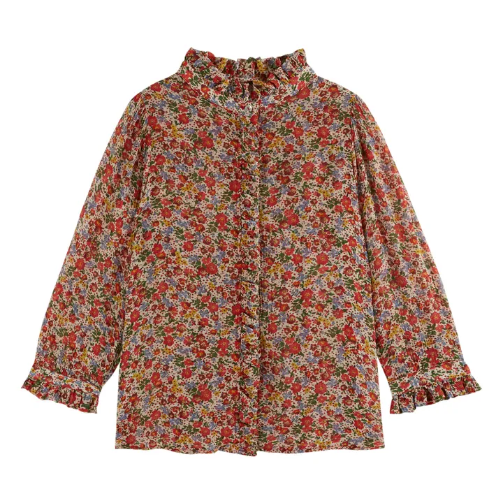 Emile et Ida Blouse Zolina Fleurs des Champs - Collection Femme | Rouge
