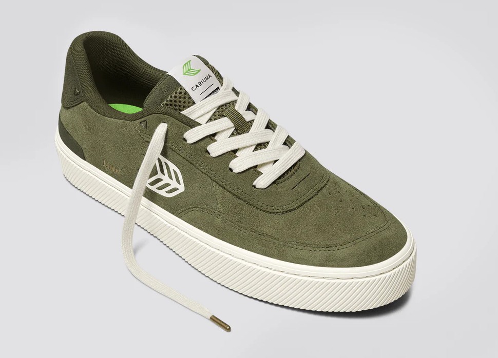 Cariuma Luan Pro Olive Green Suede Ivory 6.5 US / 39 EU