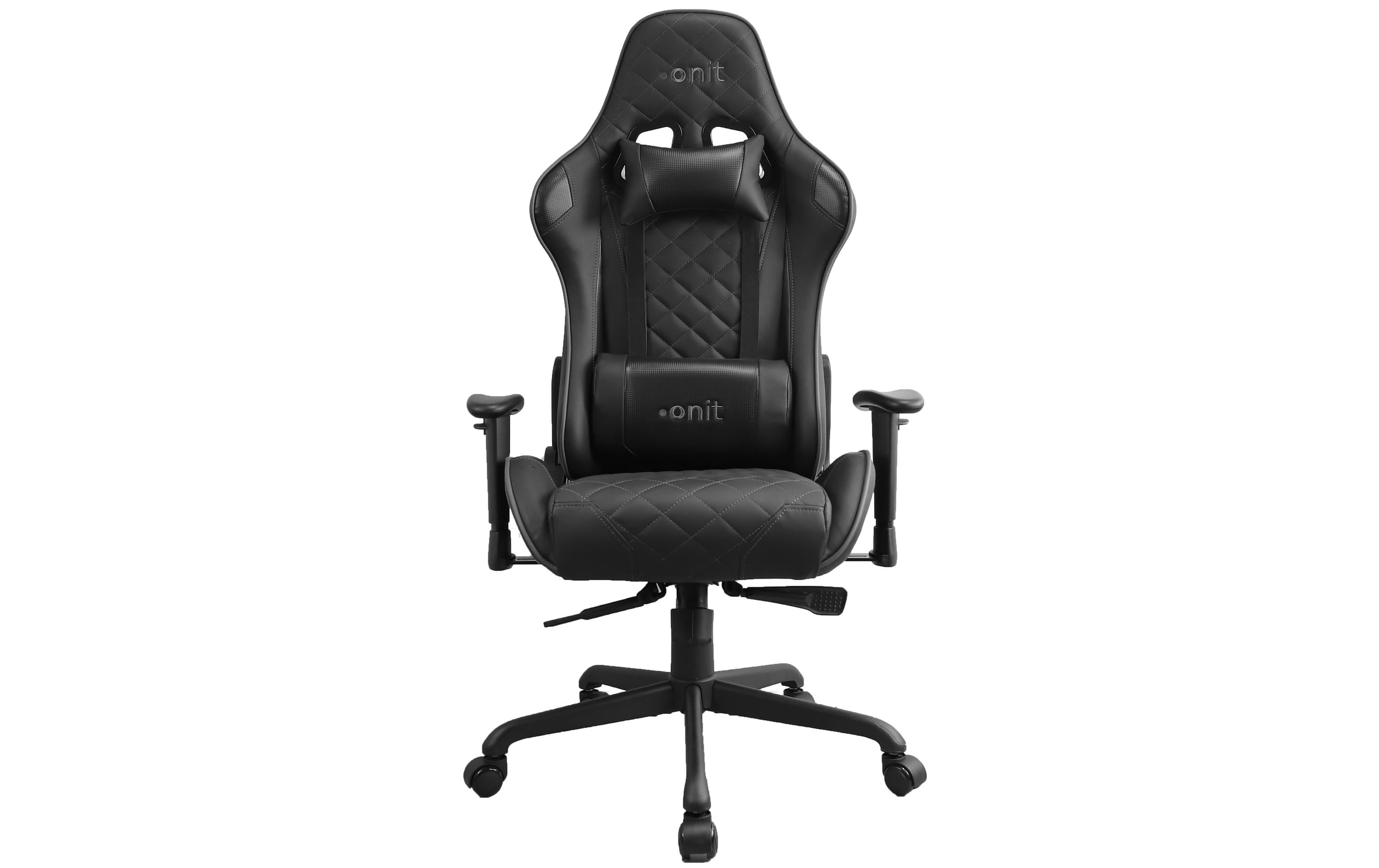Gaming-Stuhl Deepblack Schwarz<br>Bürostuhl für lange Gaming-Sessions und Arbeitstage