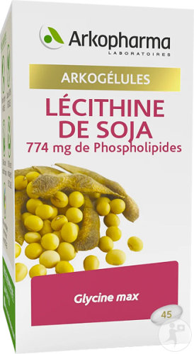 Arkopharma Arkogélules Lécithine De Soja Phospholipides 45 Gélules